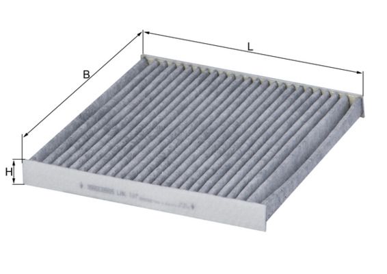 MAHLE Filter,salongiõhk LAK 107