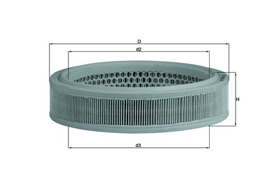 MAHLE Õhufilter LX 166