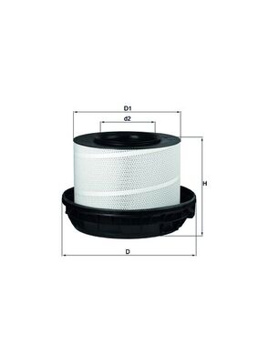 MAHLE Filtr powietrza LX 814/1