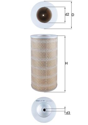 MAHLE Õhufilter LX 882