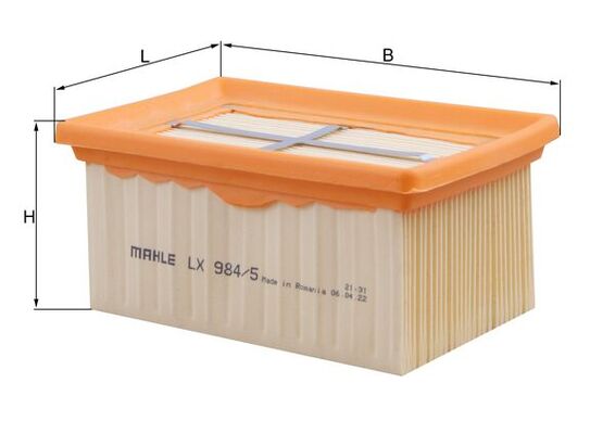 MAHLE Filtr powietrza LX 984/5