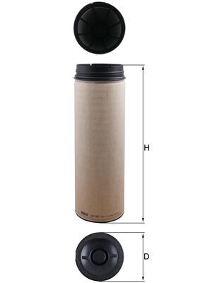 MAHLE Lisa õhufilter LXS 394