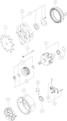 MAHLE Generaator MG 24