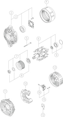 MAHLE Generaator MG 286