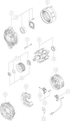 MAHLE Generaator MG 30