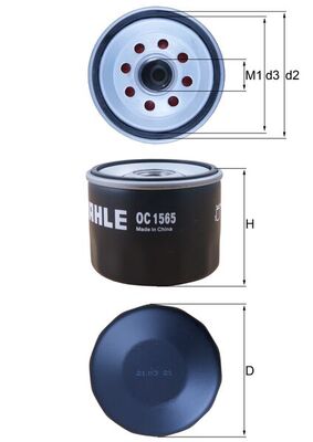 MAHLE Õlifilter OC 1565