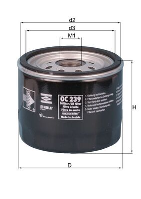 MAHLE Õlifilter OC 239
