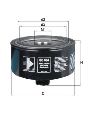 MAHLE Õlifilter OC 404