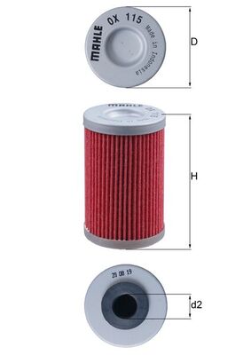 MAHLE Õlifilter OX 115
