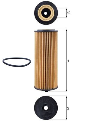 MAHLE Õlifilter OX 1162D