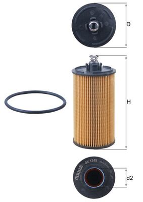 MAHLE Õlifilter OX 1245D