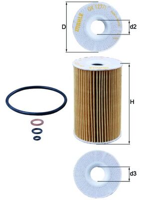 MAHLE Õlifilter OX 127/1D