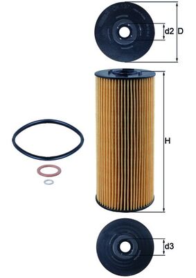 MAHLE Filtr oleju OX 137D