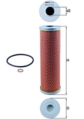 MAHLE Õlifilter OX 147D
