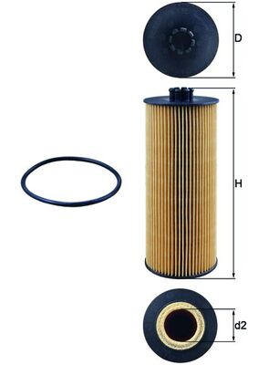 MAHLE Õlifilter OX 155D