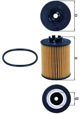 MAHLE Filtr oleju OX 173/2D