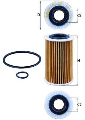 MAHLE Õlifilter OX 209D