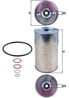 MAHLE Filtr oleju OX 30D