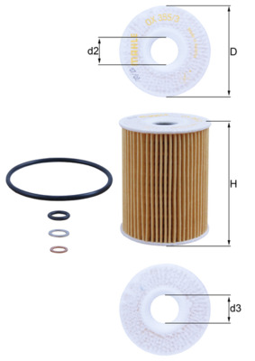 MAHLE Õlifilter OX 355/3D