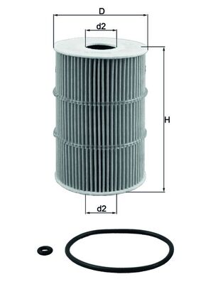 MAHLE Filtr oleju OX 378D