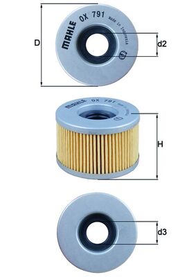 MAHLE Õlifilter OX 791