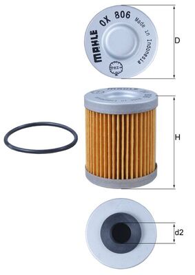 MAHLE Õlifilter OX 806D