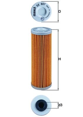 MAHLE Õlifilter OX 807
