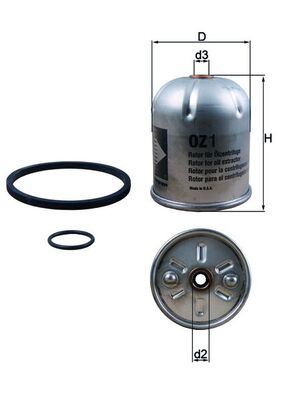 MAHLE Õlifilter OZ 1D