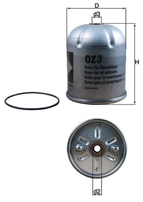 MAHLE Õlifilter OZ 3D