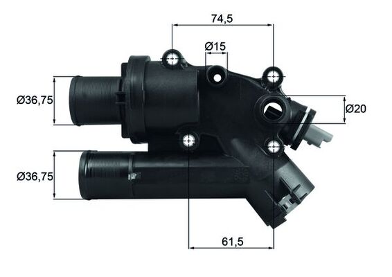 MAHLE Termostaat, jahutusvedelik TH 46 83