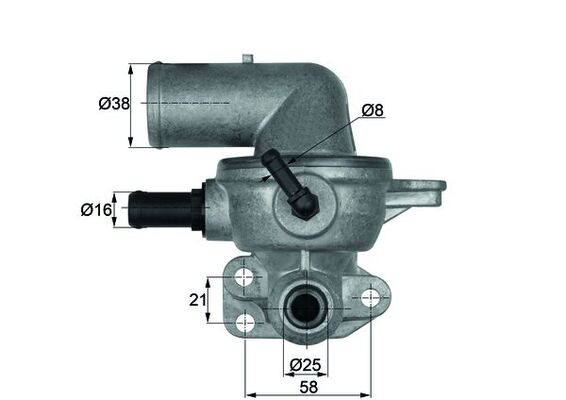 MAHLE Termostaat, jahutusvedelik TI 133 88D
