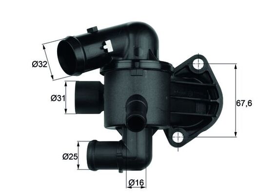 MAHLE termostatas, aušinimo skystis TI 33 87