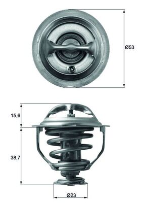 MAHLE termostatas, aušinimo skystis TX 117 95D
