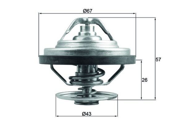 MAHLE Termostat, środek chłodzący TX 158 79