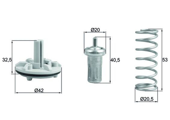 MAHLE termostatas, aušinimo skystis TX 183 80D