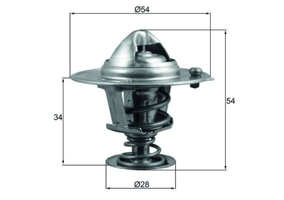 MAHLE Termostaat, jahutusvedelik TX 206 88D