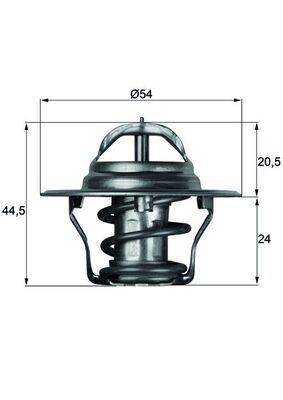 MAHLE Termostaat, jahutusvedelik TX 4 75D