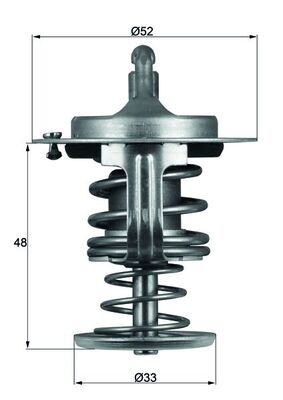 MAHLE Termostaatti, jäähdytysneste TX 82 80D
