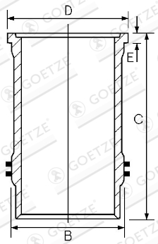 GOETZE ENGINE Silindrihülss 15-610060-10
