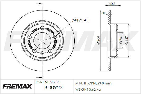 FREMAX Piduriketas BD-0923