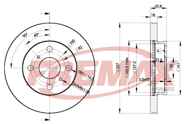 FREMAX Bromsskiva BD-1607