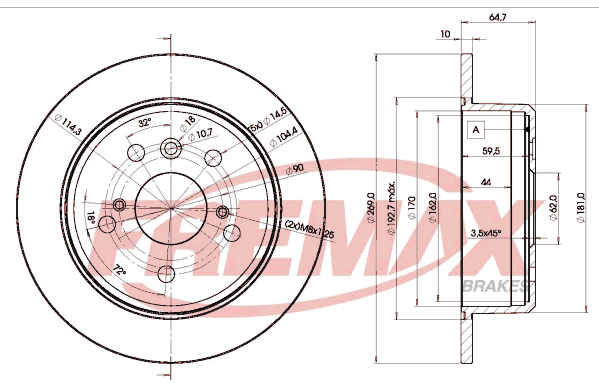 FREMAX Jarrulevy BD-2443