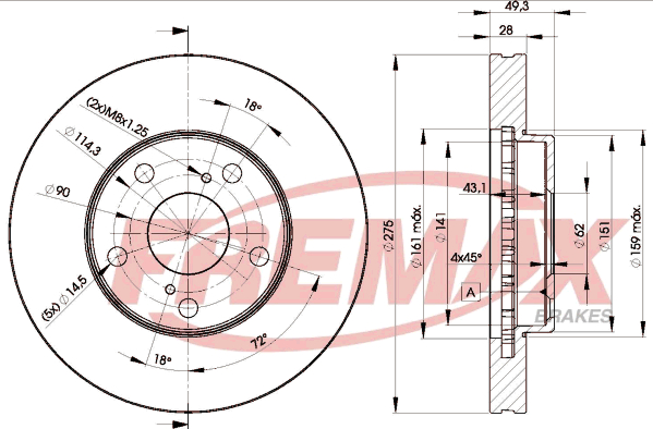 FREMAX Jarrulevy BD-3304