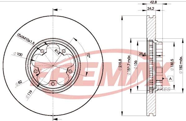 FREMAX Bromsskiva BD-5612