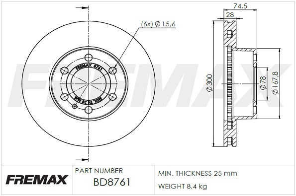 FREMAX Piduriketas BD-8761