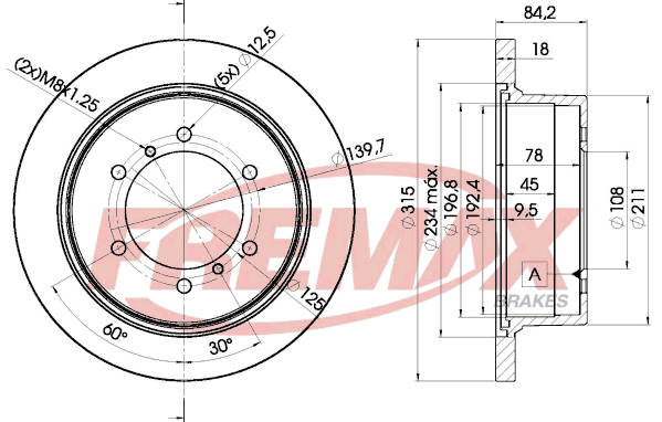 FREMAX Bromsskiva BD-8797