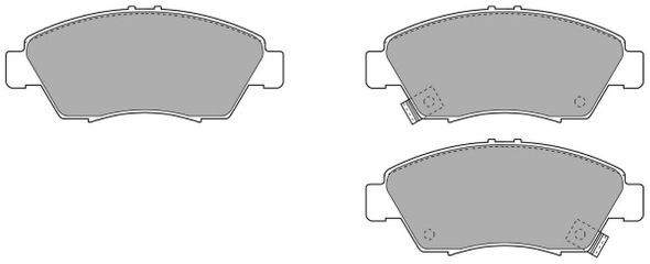 FREMAX Piduriklotside komplekt, ketaspidur FBP-0827