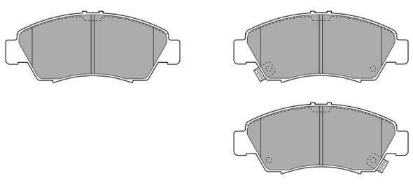 FREMAX Piduriklotside komplekt, ketaspidur FBP-0828