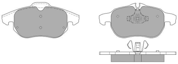 FREMAX Piduriklotside komplekt, ketaspidur FBP-1265