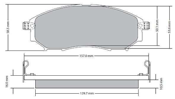 FREMAX Piduriklotside komplekt, ketaspidur FBP-1686